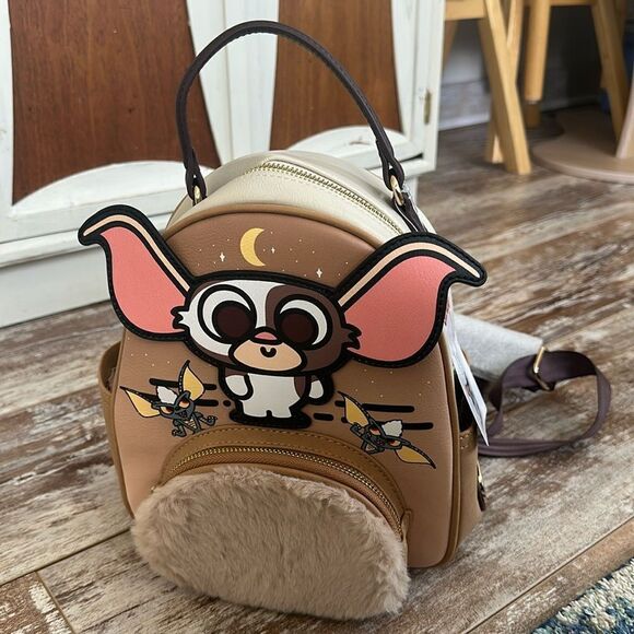 NWT Gremlins movie gizmo plush backpack super cute Warner Brothers bros. main image 7